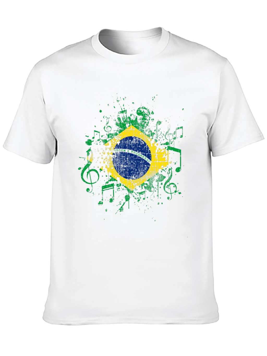 Brazil Flag Music T-Shirt