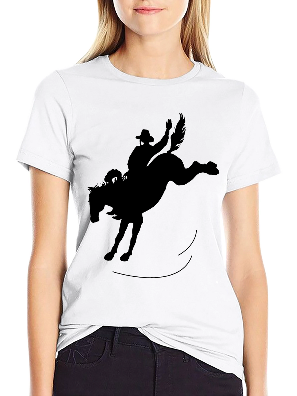 Black Rodeo Cowboy Graphic Tee