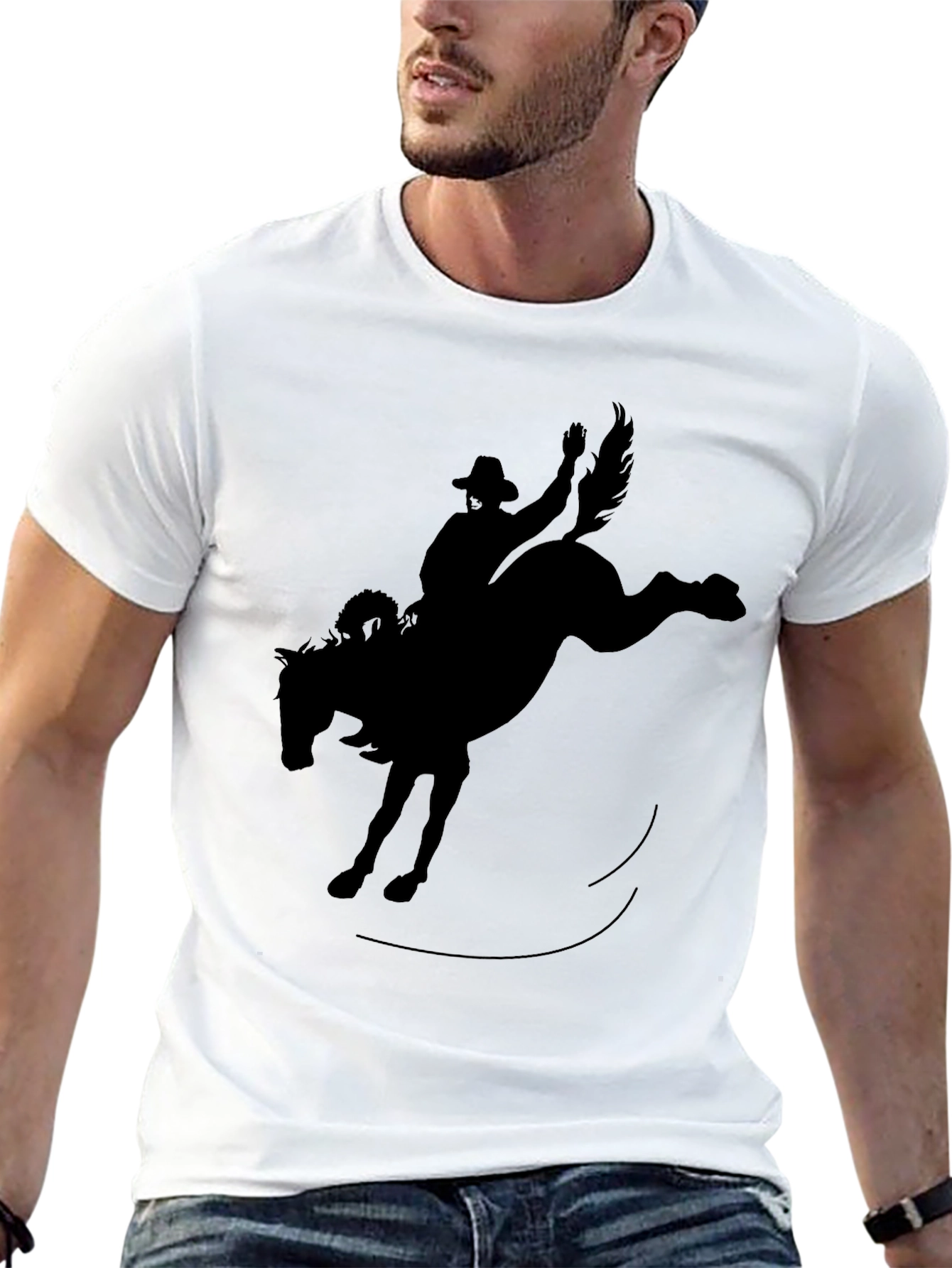 Black Rodeo Cowboy Graphic Tee