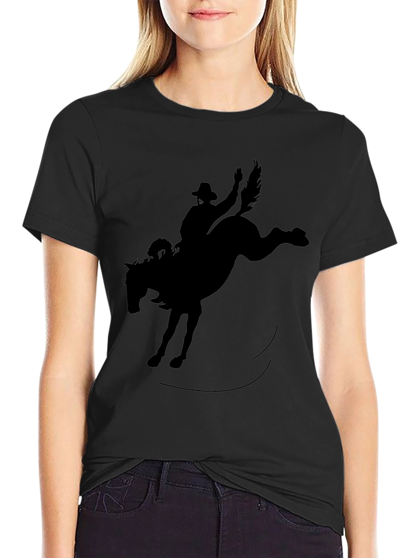 Black Rodeo Cowboy Graphic Tee