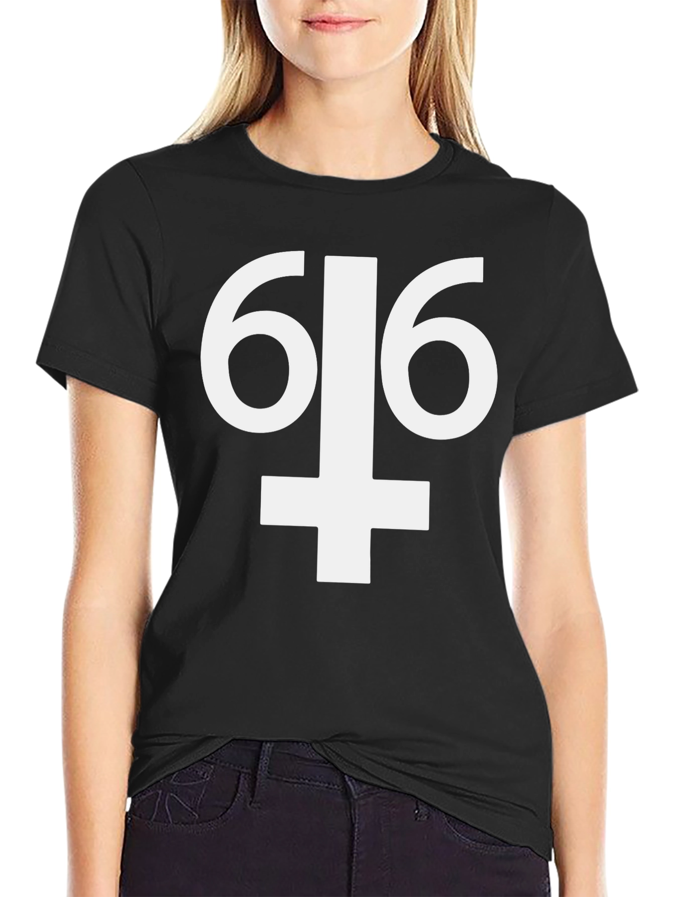616 Upside Down Cross T-Shirt