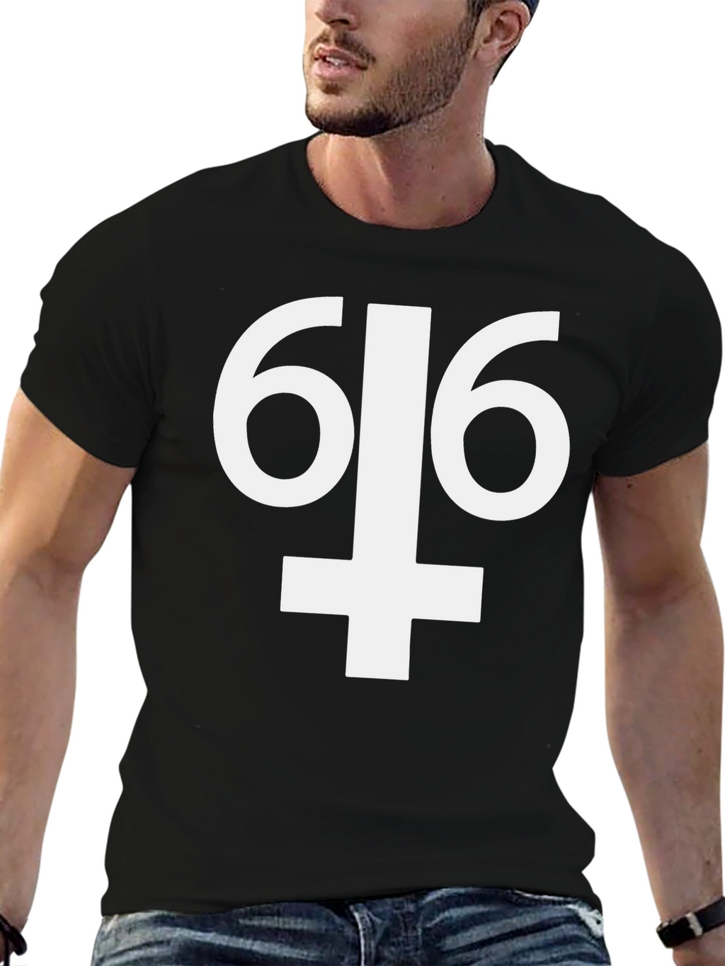 616 Upside Down Cross T-Shirt