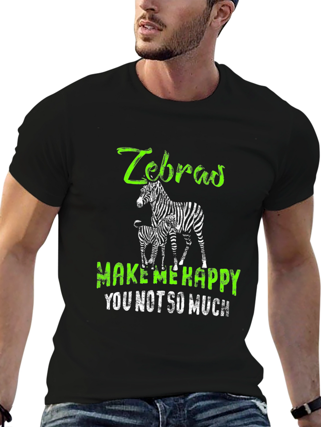 Zebras Make Me Happy T-Shirt