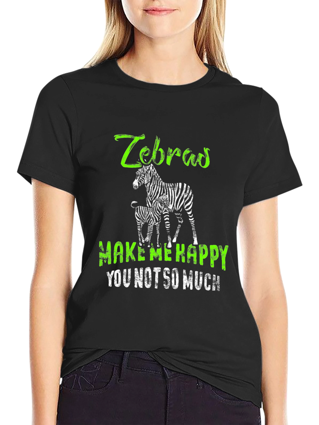 Zebras Make Me Happy T-Shirt