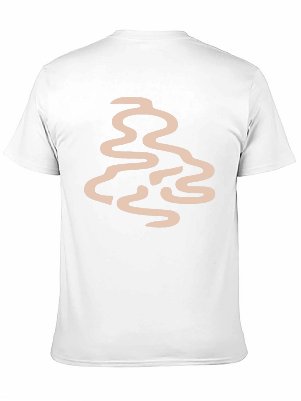 Abstract Line Art Graphic Tee - Black
