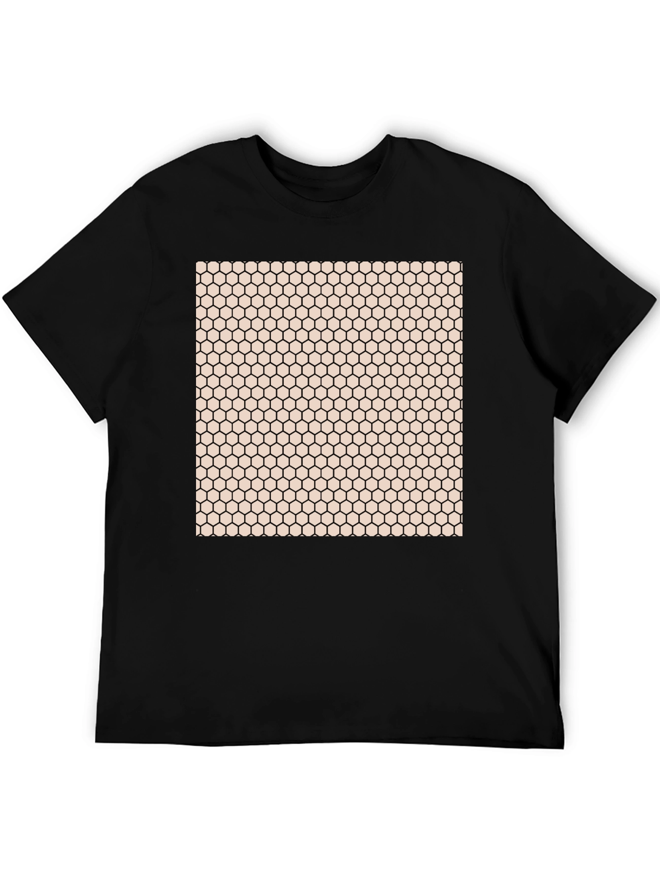 Geometric Honeycomb Pattern T-Shirt