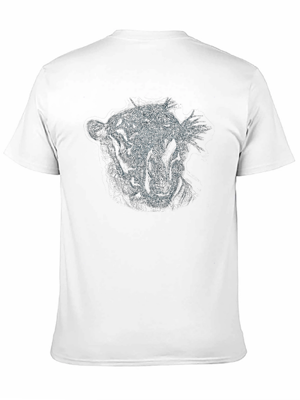 Roaring Tiger Graphic Print Black T-Shirt