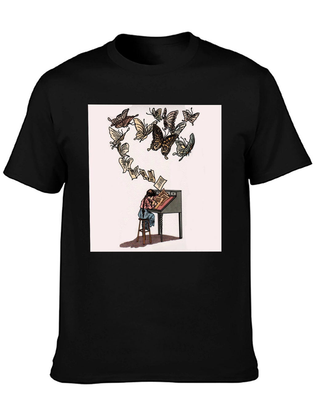 Butterfly Pages Graphic T-Shirt