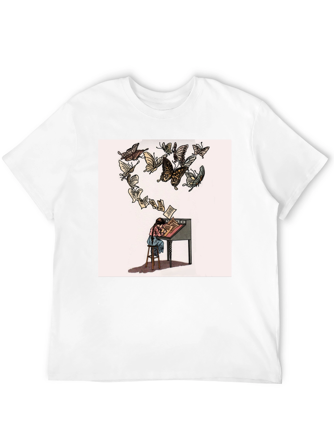 Butterfly Pages Graphic T-Shirt