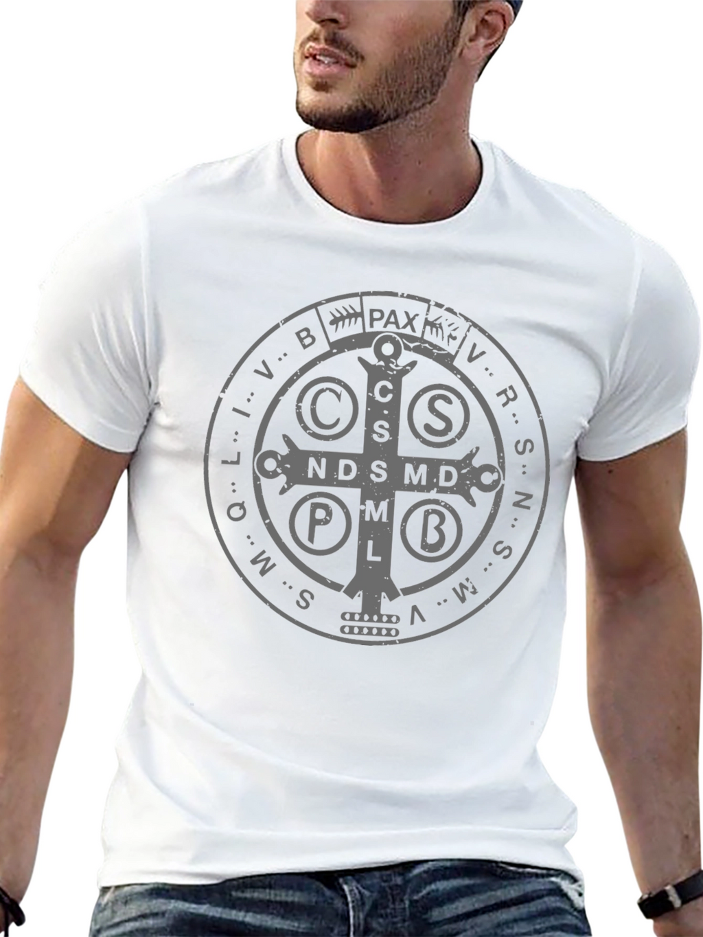 Benedictine Cross Black T-Shirt