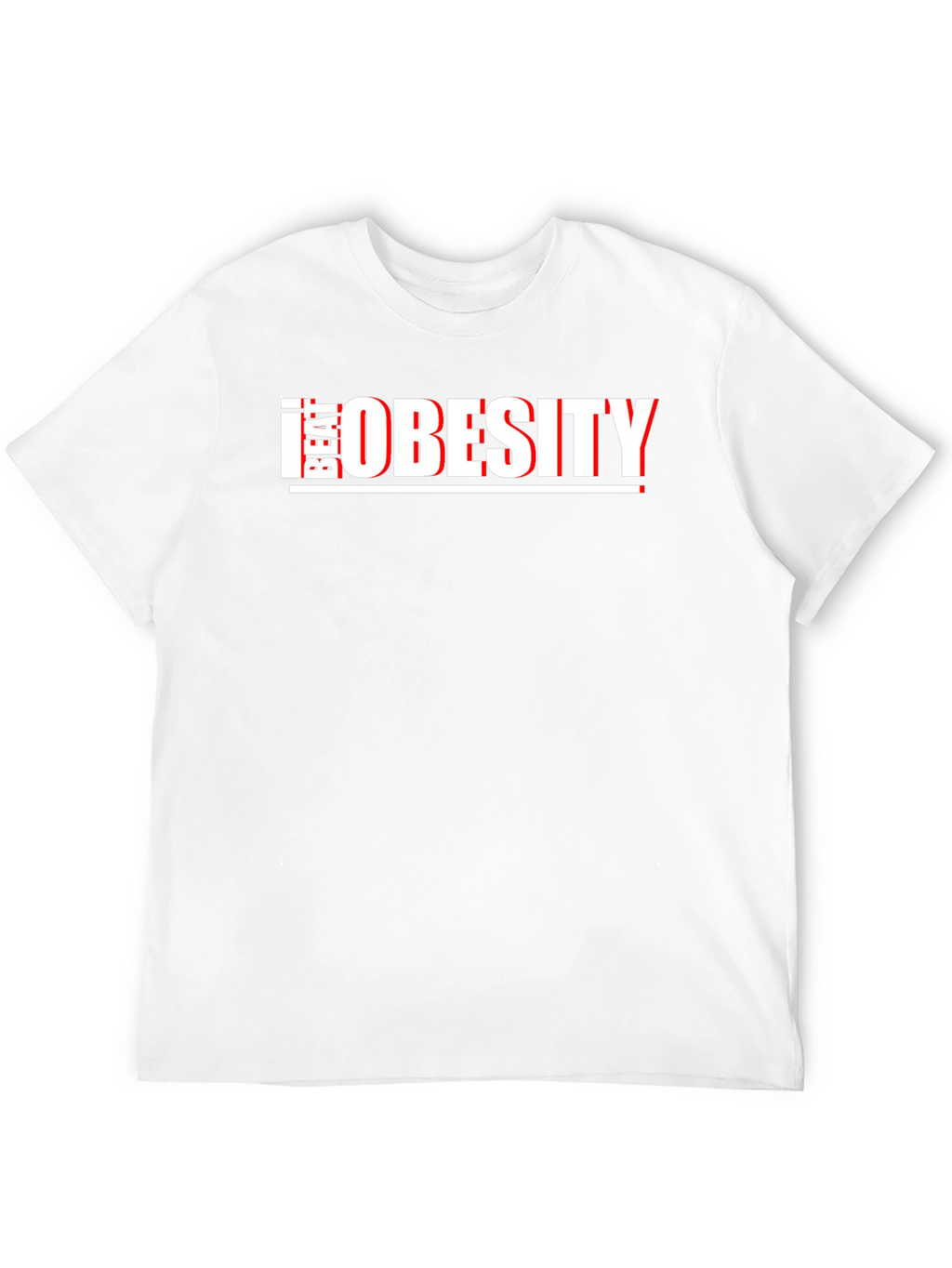 Beat Obesity T-Shirt - Black Graphic Tee