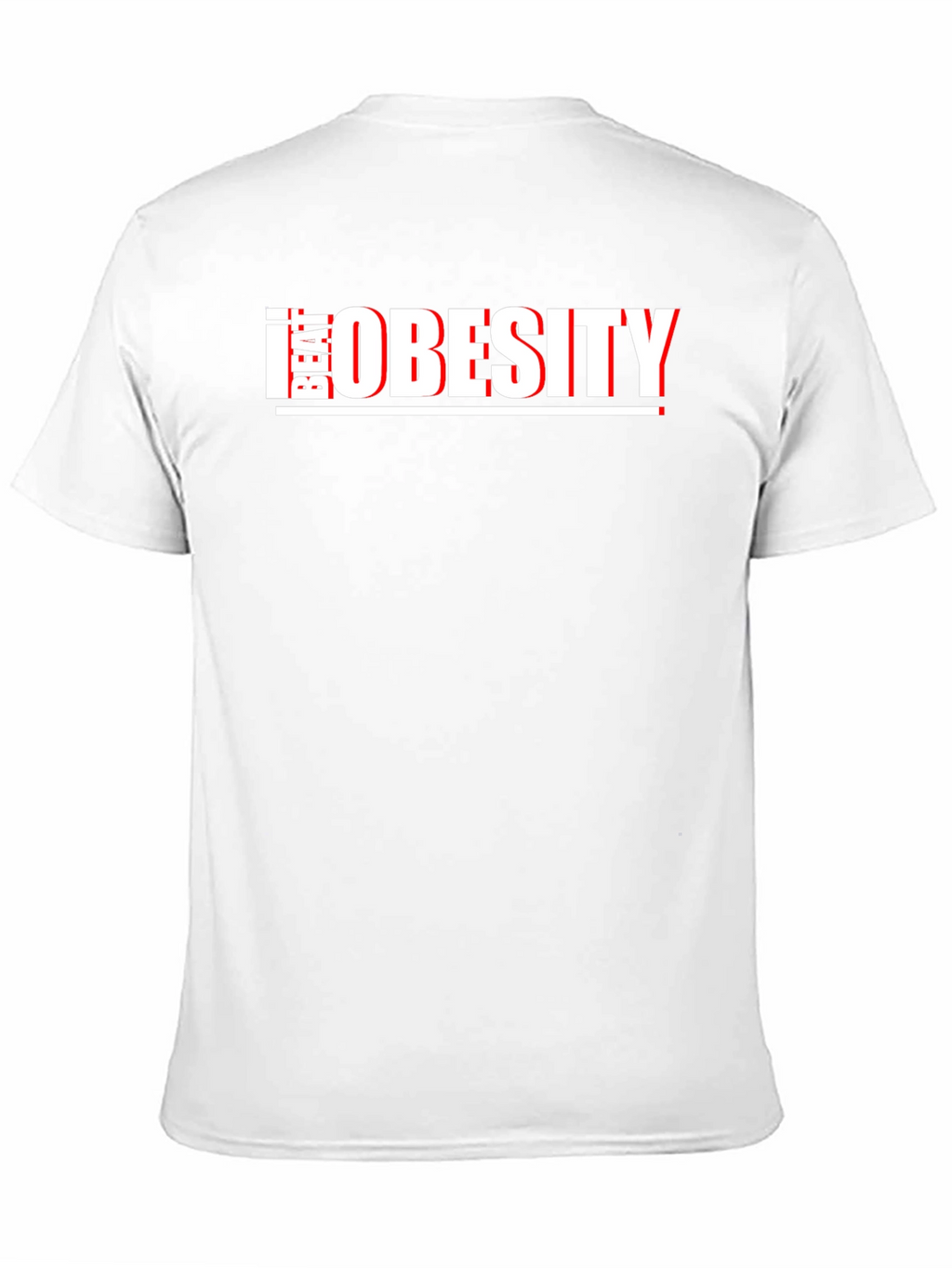 Beat Obesity T-Shirt - Black Graphic Tee