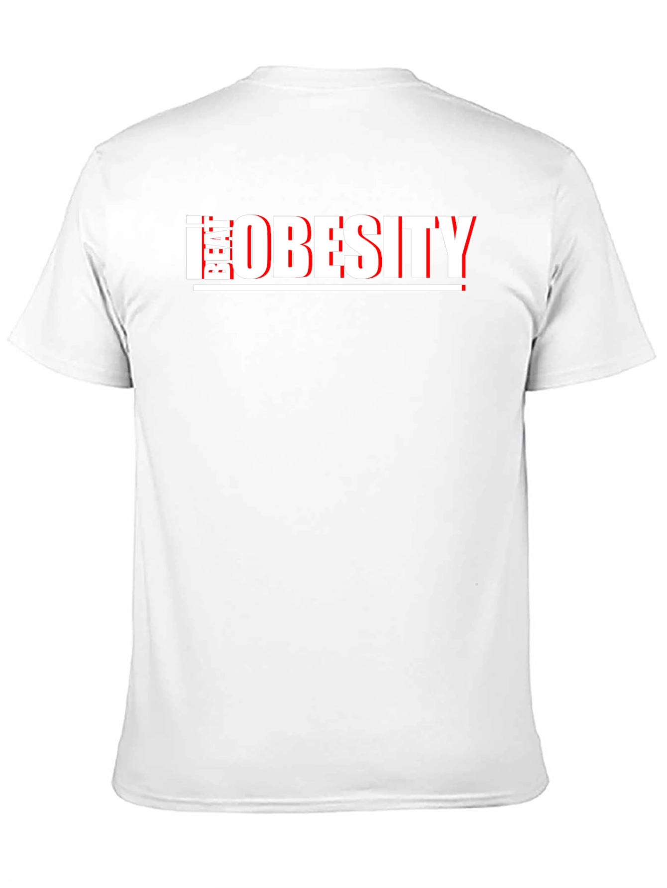 Beat Obesity T-Shirt - Black Graphic Tee