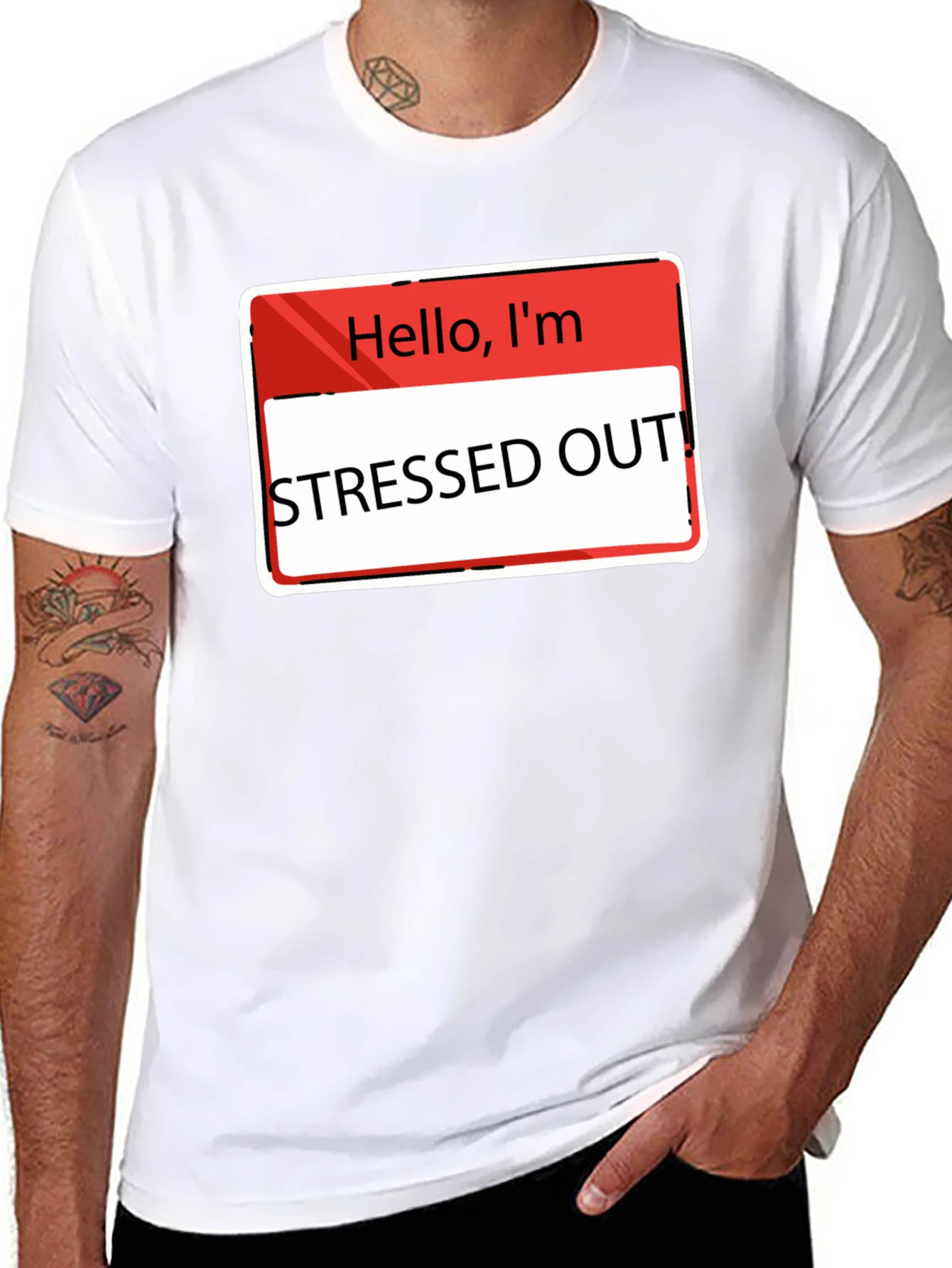 Stressed Out T-Shirt - Funny Slogan Tee