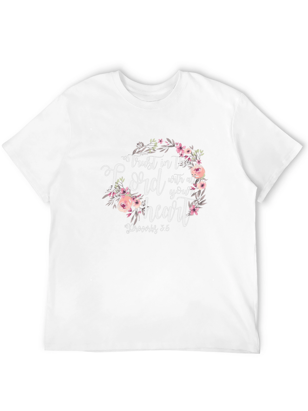 Trust in the Lord Floral Graphic T-Shirt