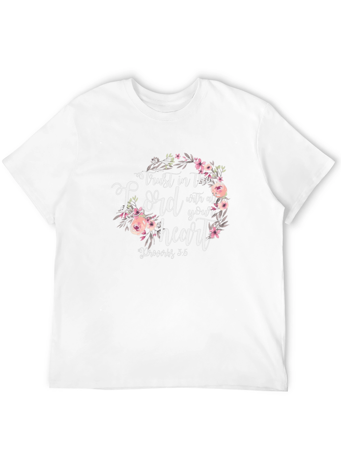 Trust in the Lord Floral Graphic T-Shirt