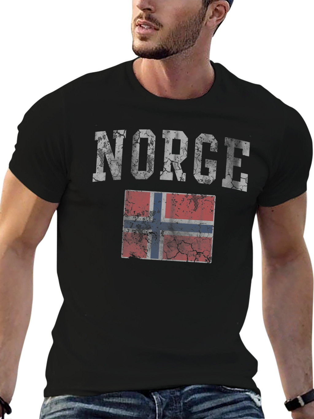 Norway Flag T-Shirt - Distressed Norge Tee
