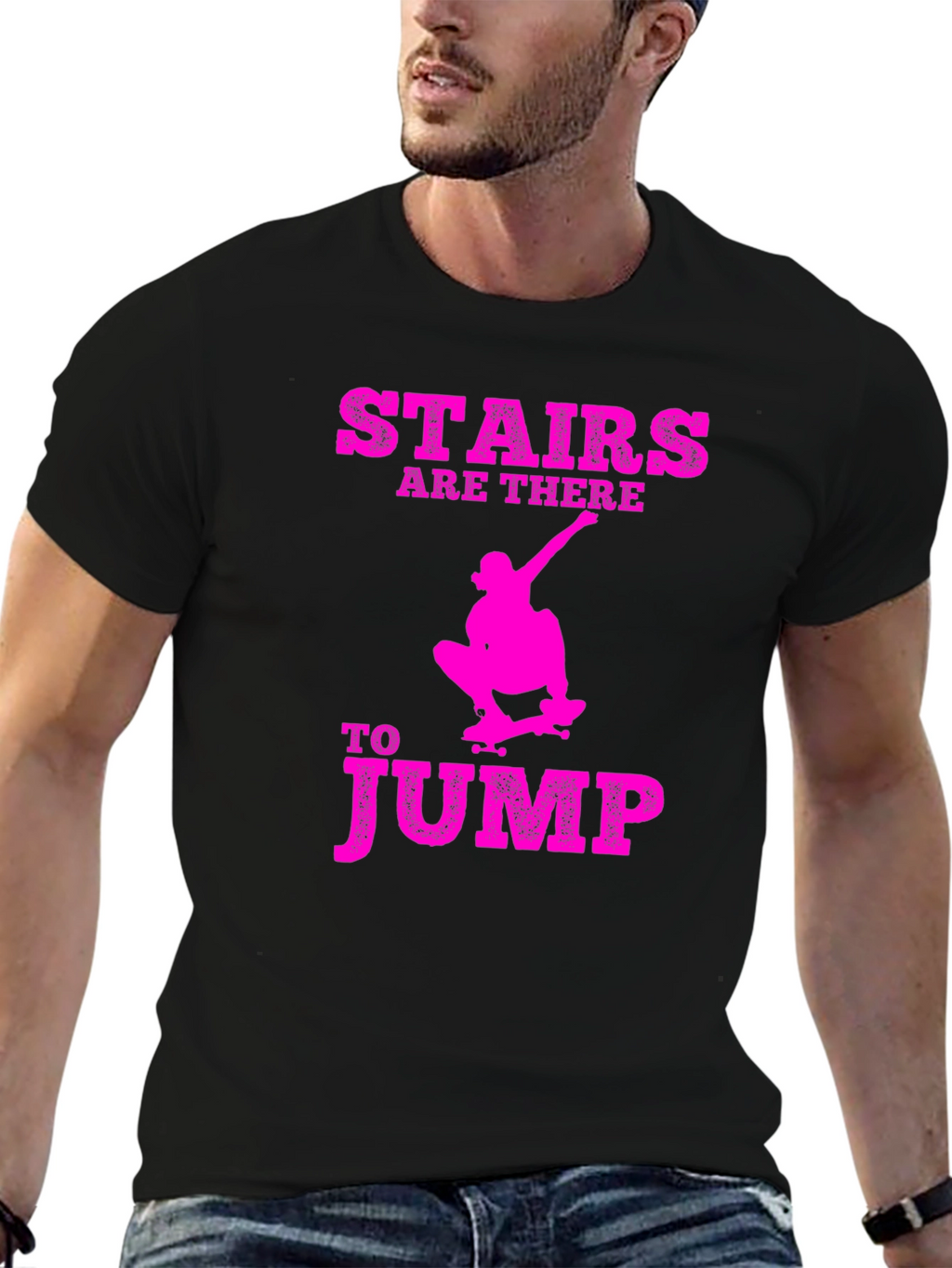 Stairs are There to Jump Graphic T-Shirt