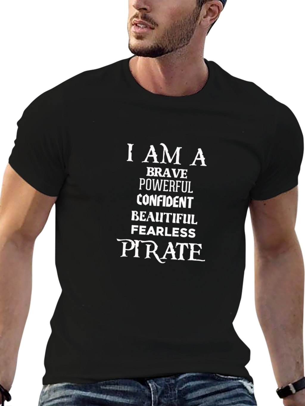 Brave Powerful Pirate Graphic Tee