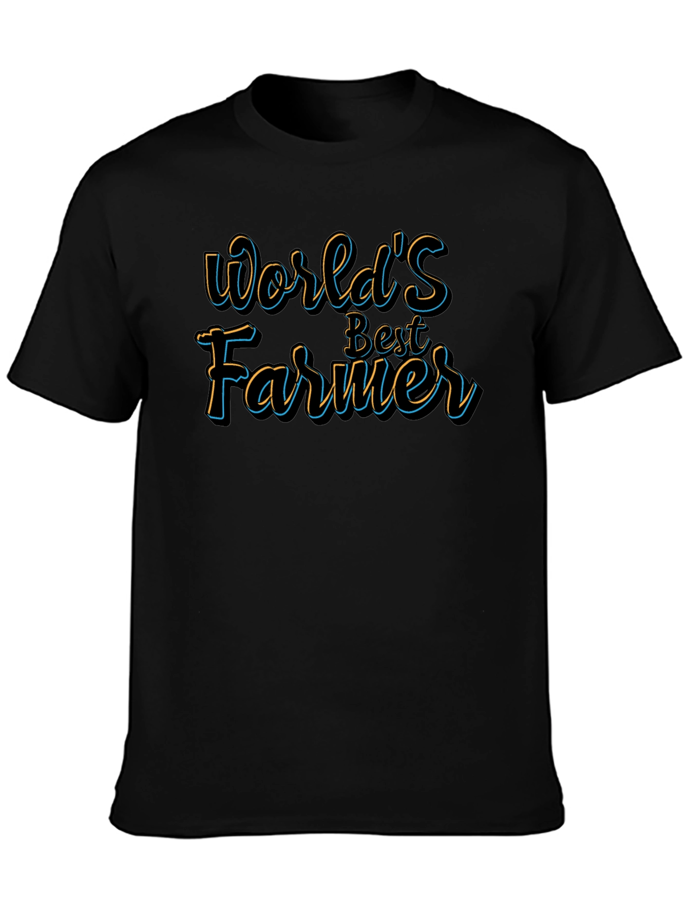Worlds Best Farmer T-Shirt - Black