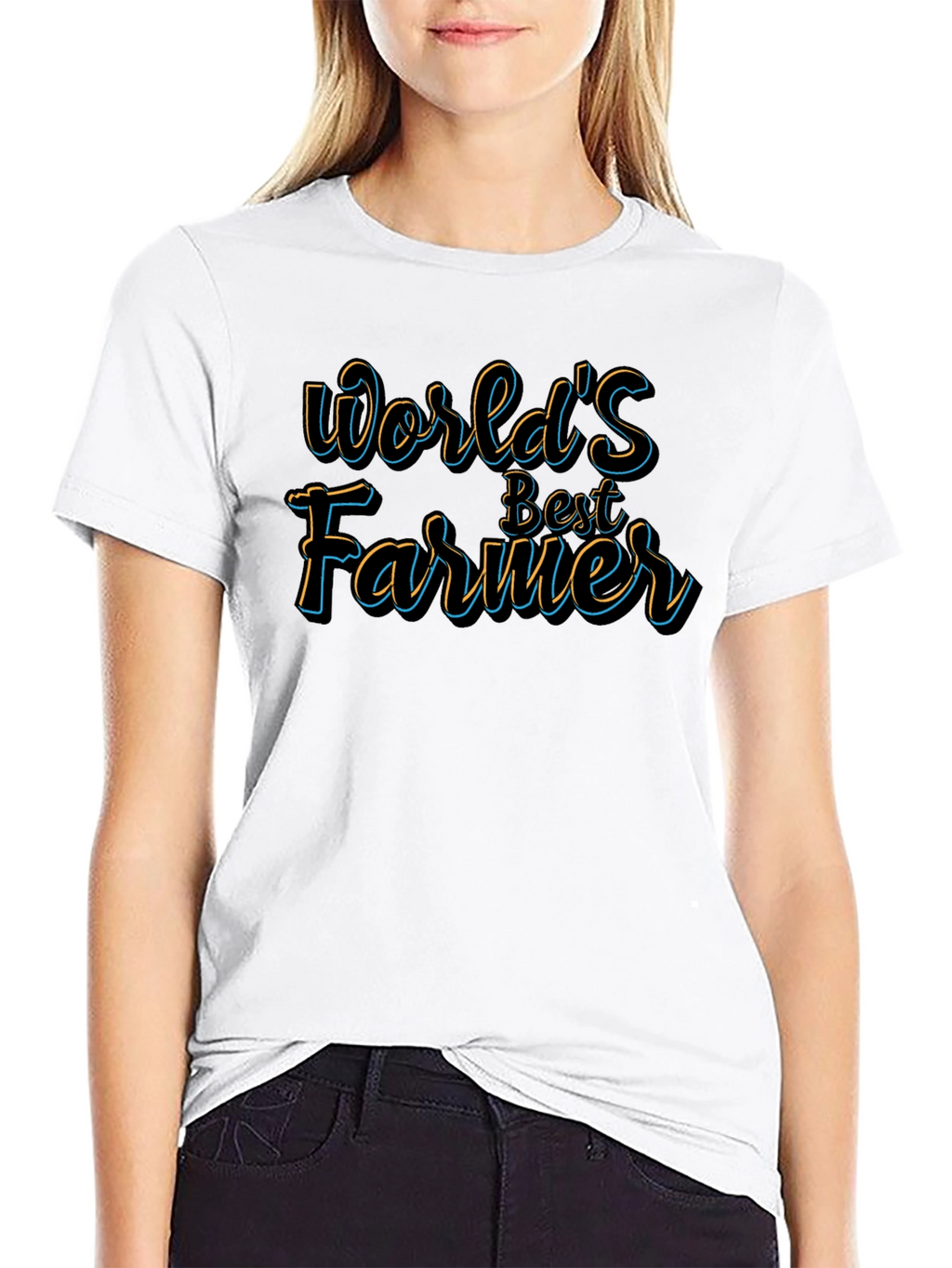 Worlds Best Farmer T-Shirt - Black