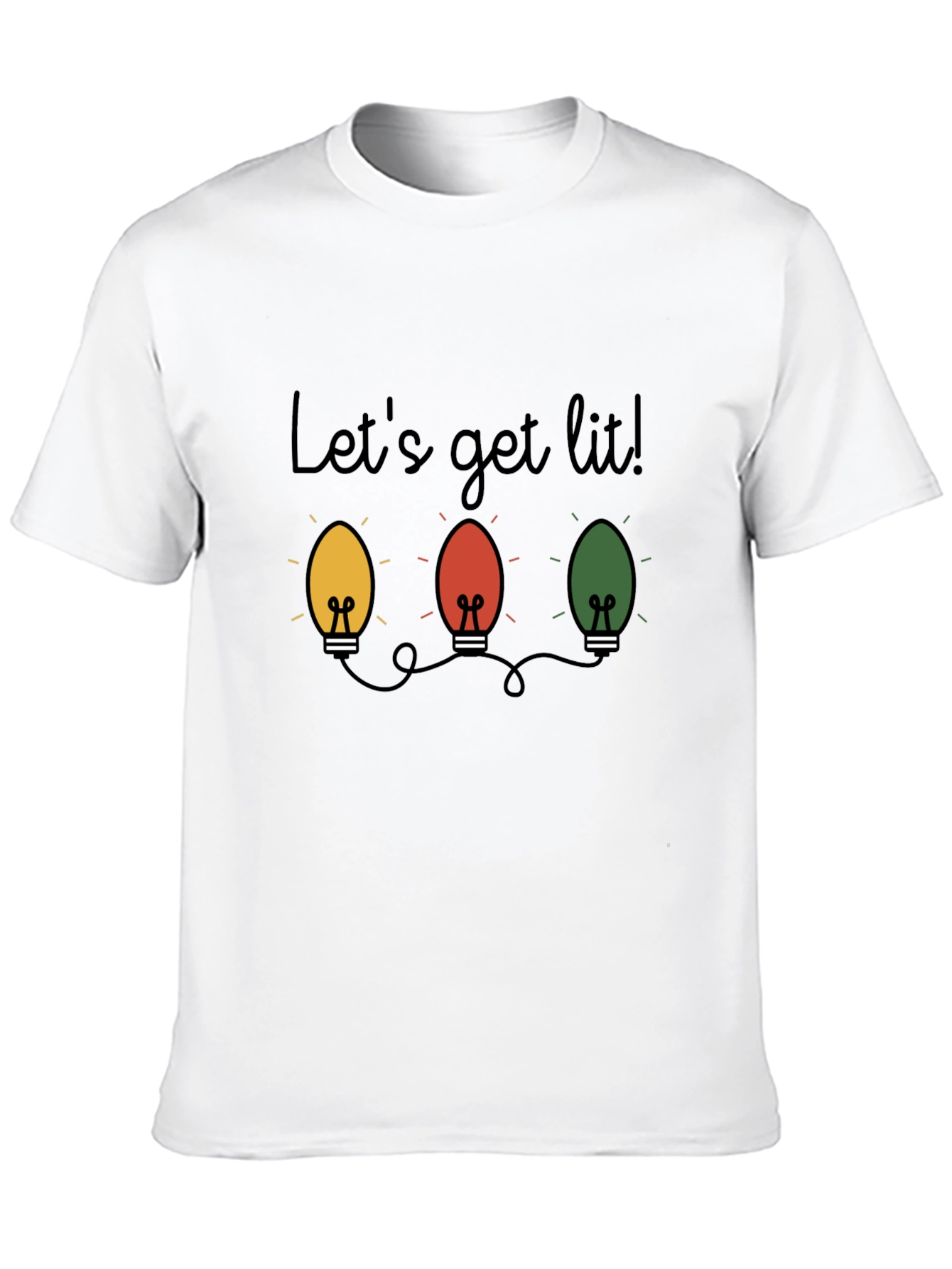 Lets Get Lit Christmas Lights T-Shirt