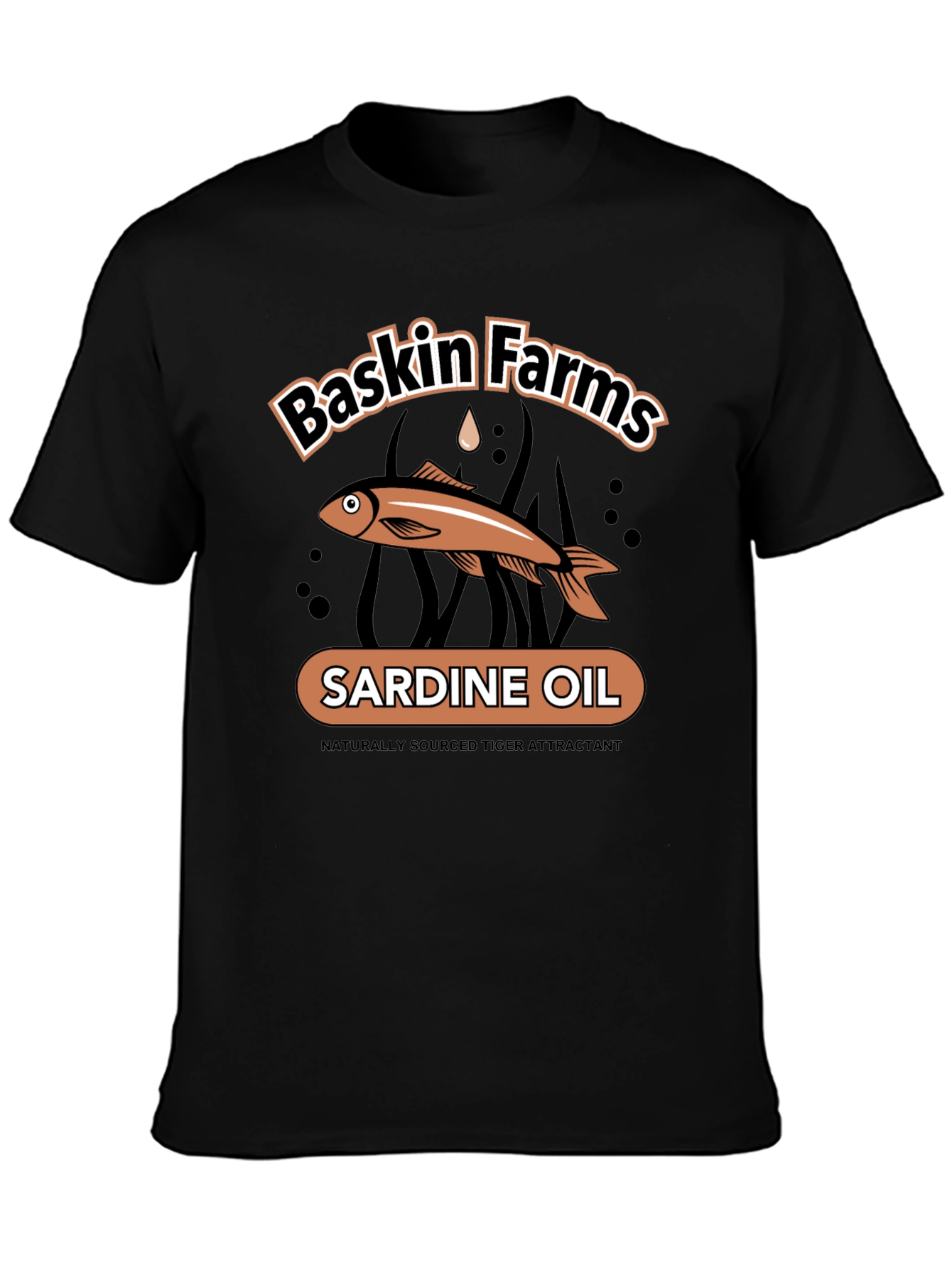 Baskin Farms Sardine Oil Graphic T-Shirt