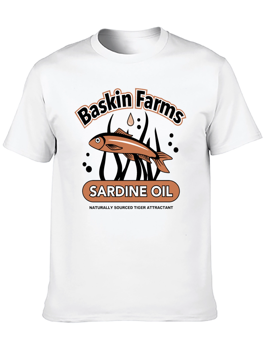 Baskin Farms Sardine Oil Graphic T-Shirt
