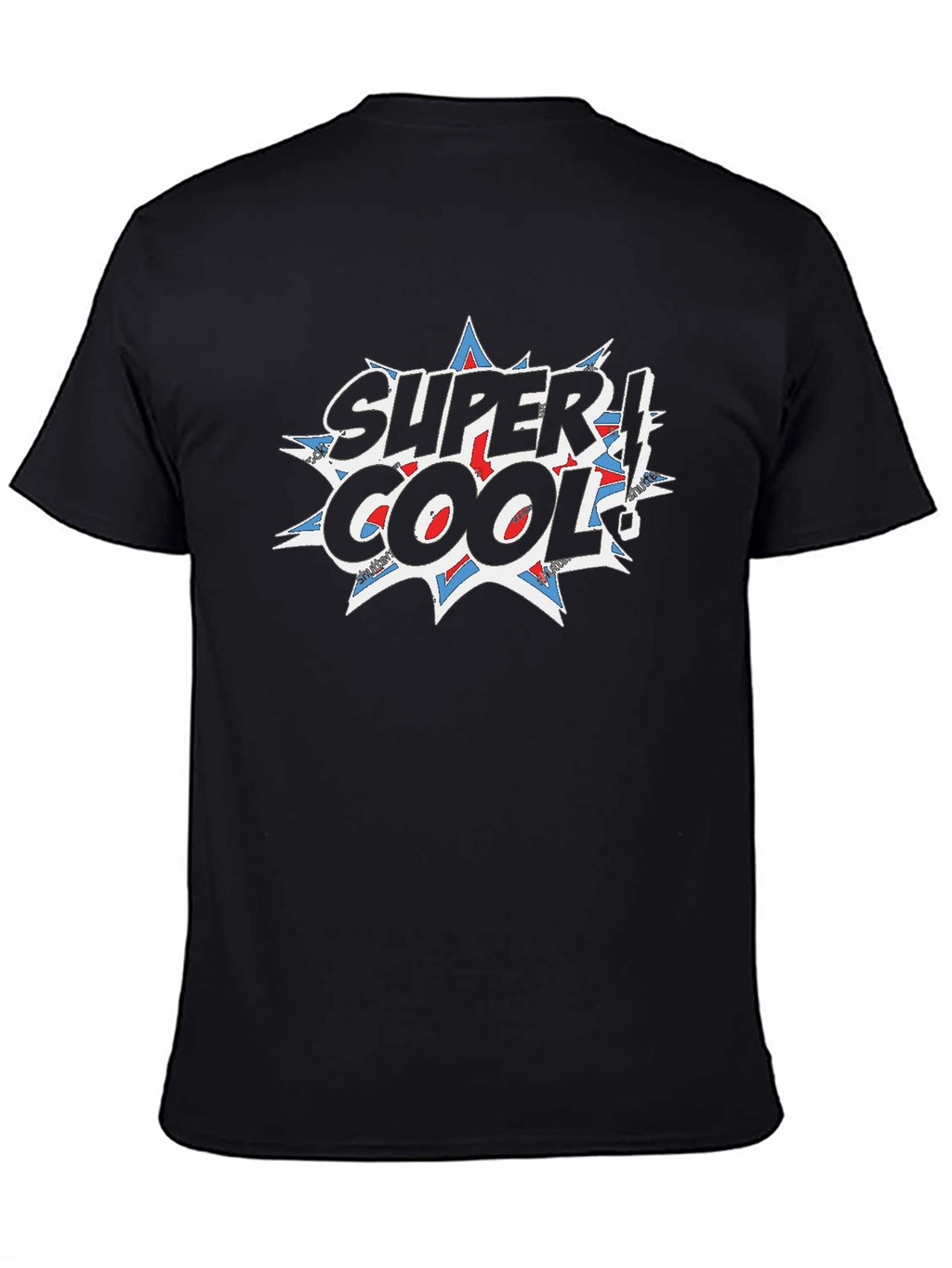 Super Cool Graphic Print Black T-Shirt