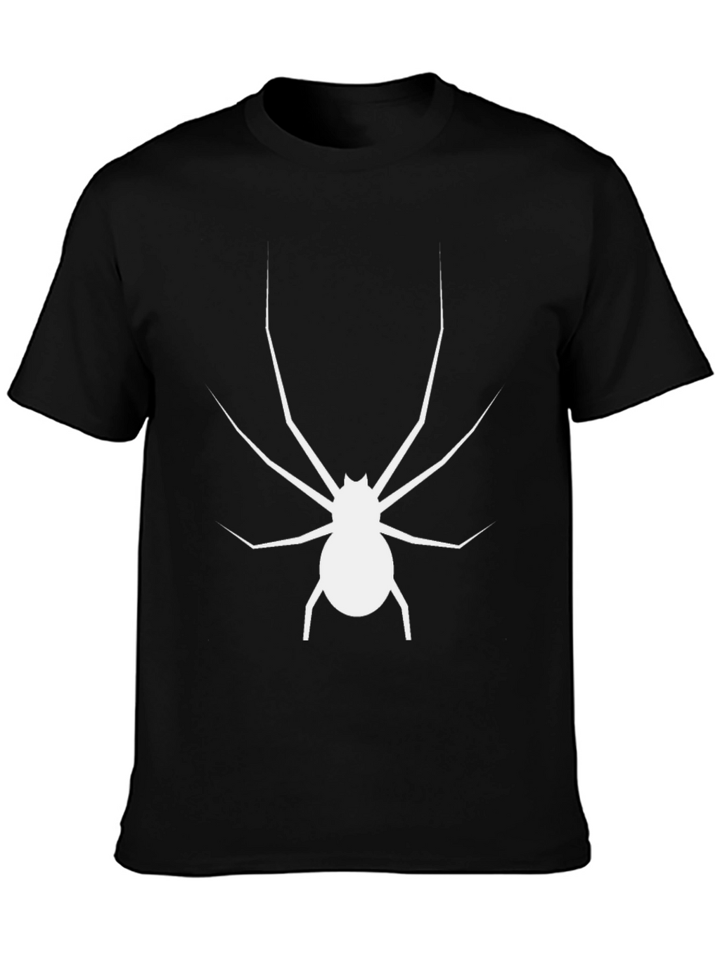 Spider Graphic Tee - Black Cotton T-Shirt