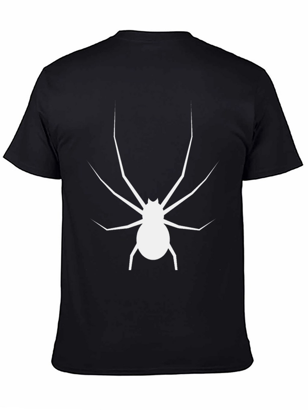 Spider Graphic Tee - Black Cotton T-Shirt