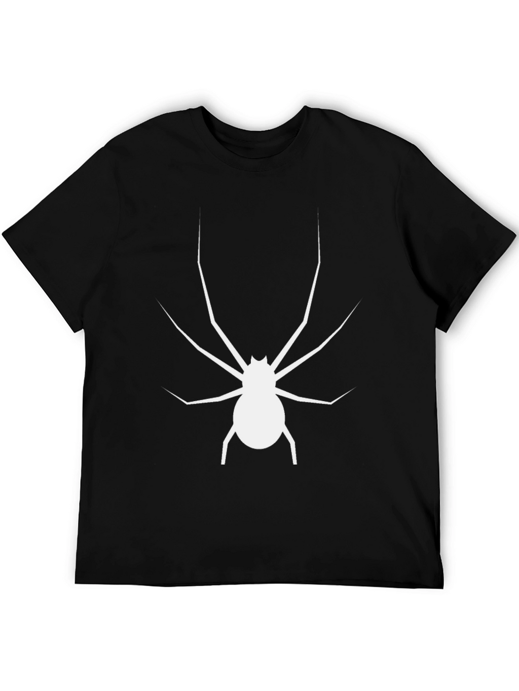 Spider Graphic Tee - Black Cotton T-Shirt