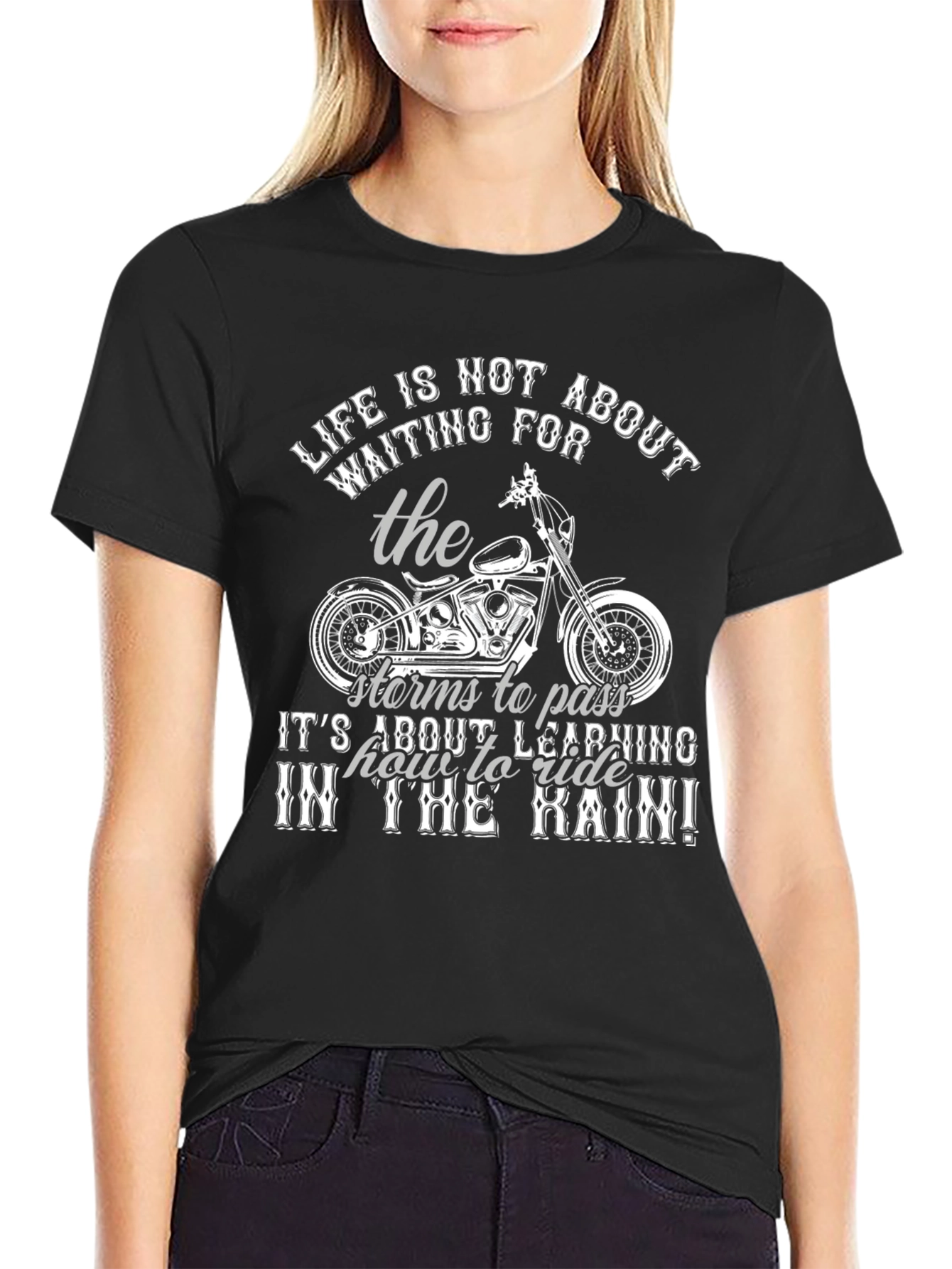 Lifes Ride T-Shirt - Motorcycle Design