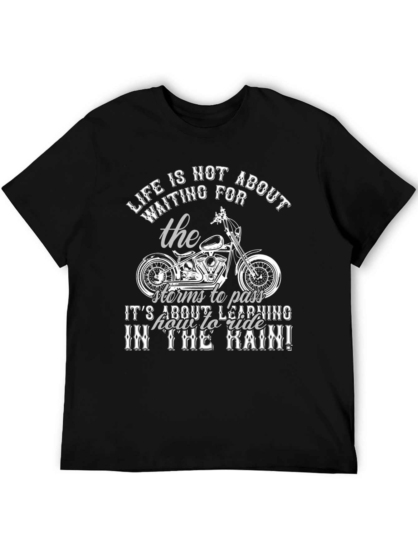 Lifes Ride T-Shirt - Motorcycle Design