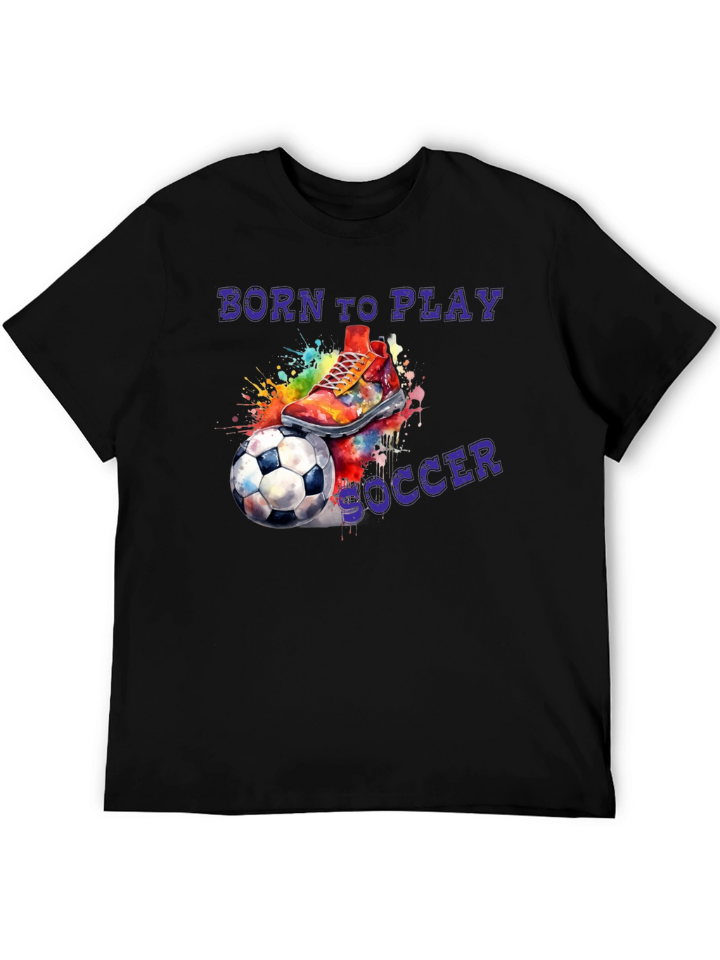 Born To Play Soccer Graphic T-Shirt