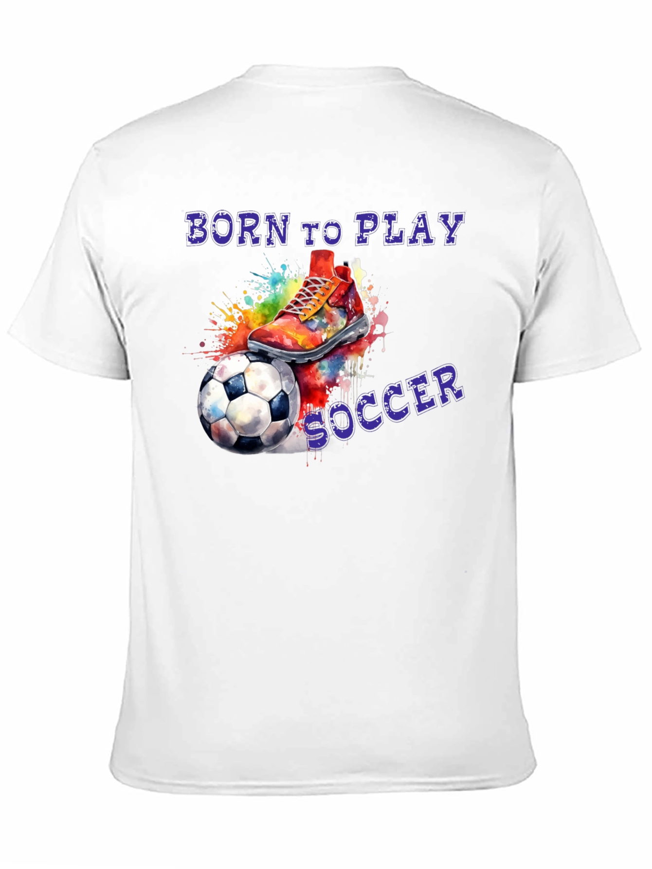 Born To Play Soccer Graphic T-Shirt