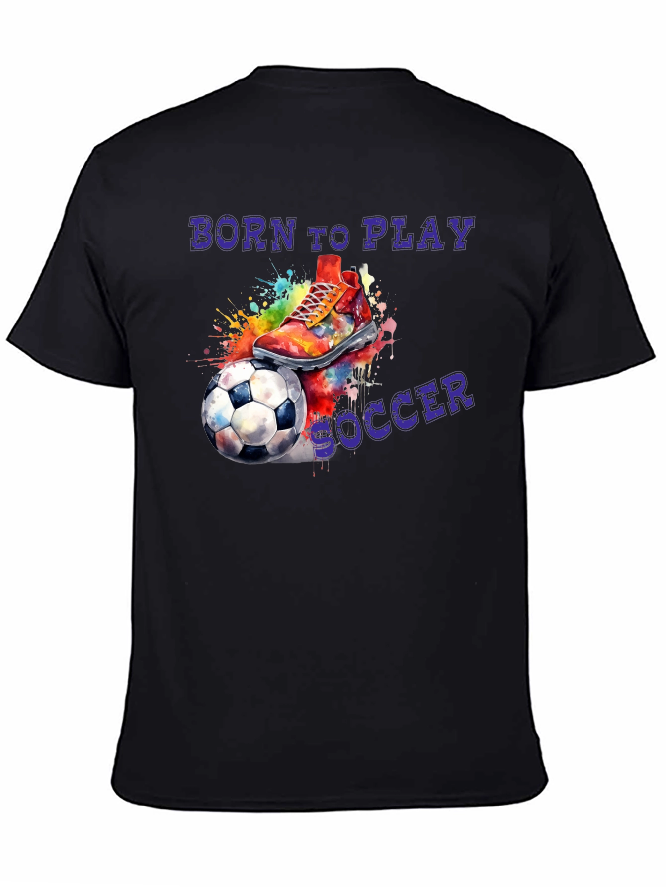 Born To Play Soccer Graphic T-Shirt