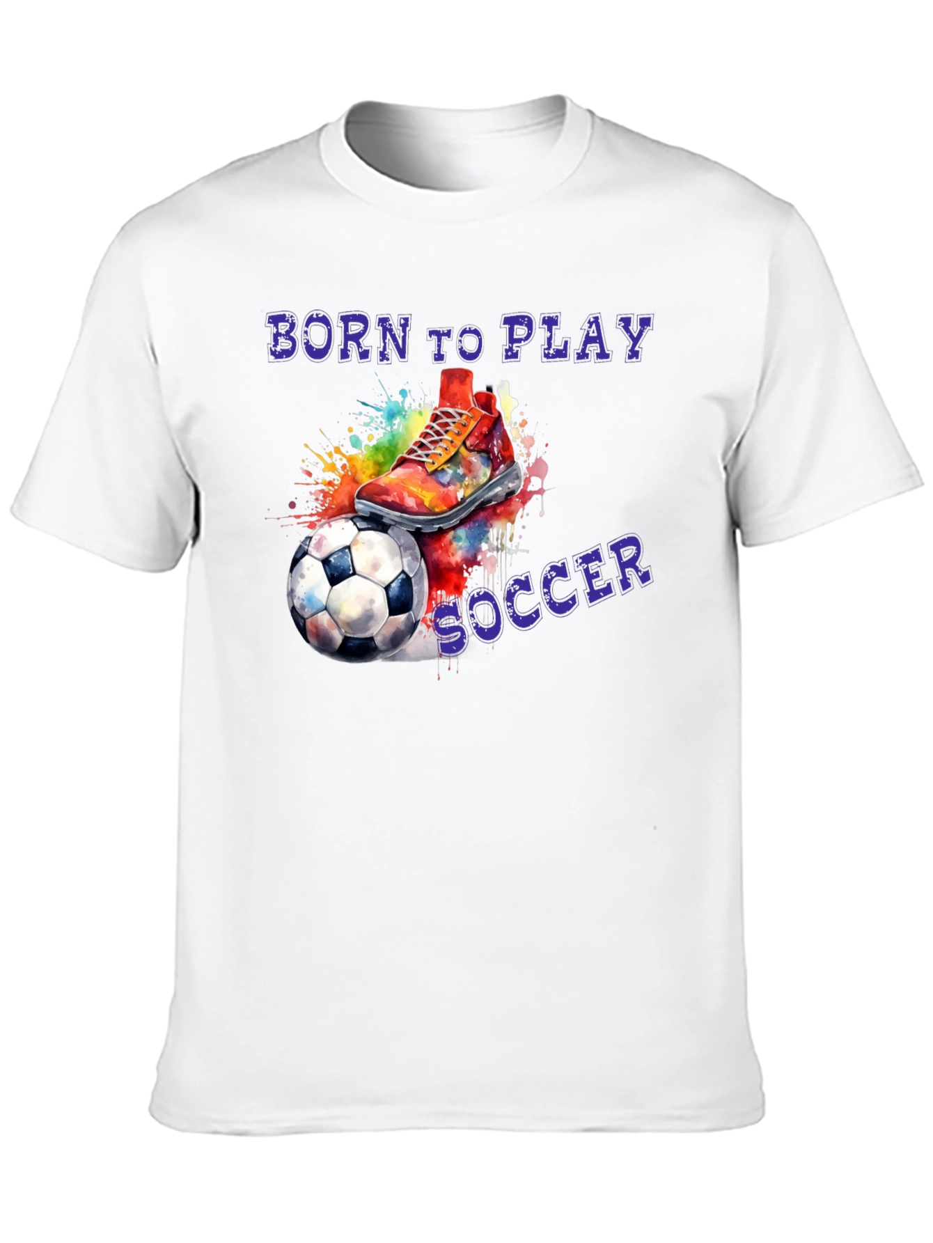 Born To Play Soccer Graphic T-Shirt