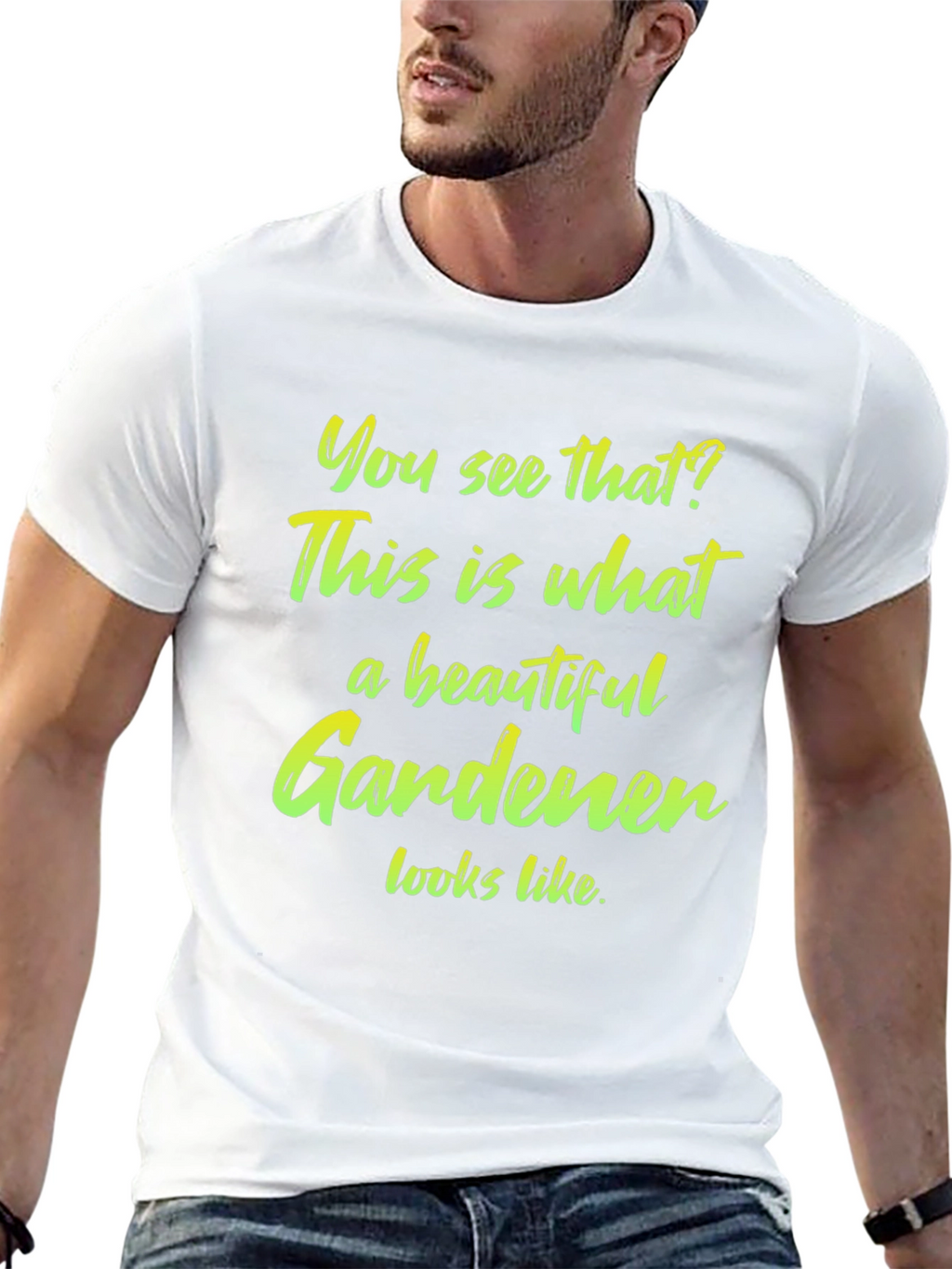 Beautiful Gardener T-Shirt - Black Cotton Tee