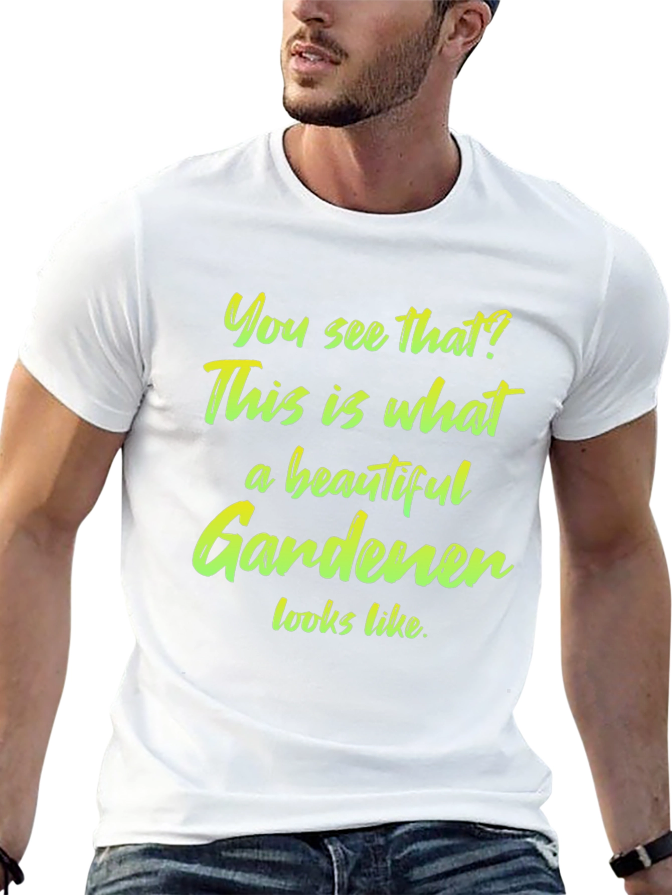 Beautiful Gardener T-Shirt - Black Cotton Tee