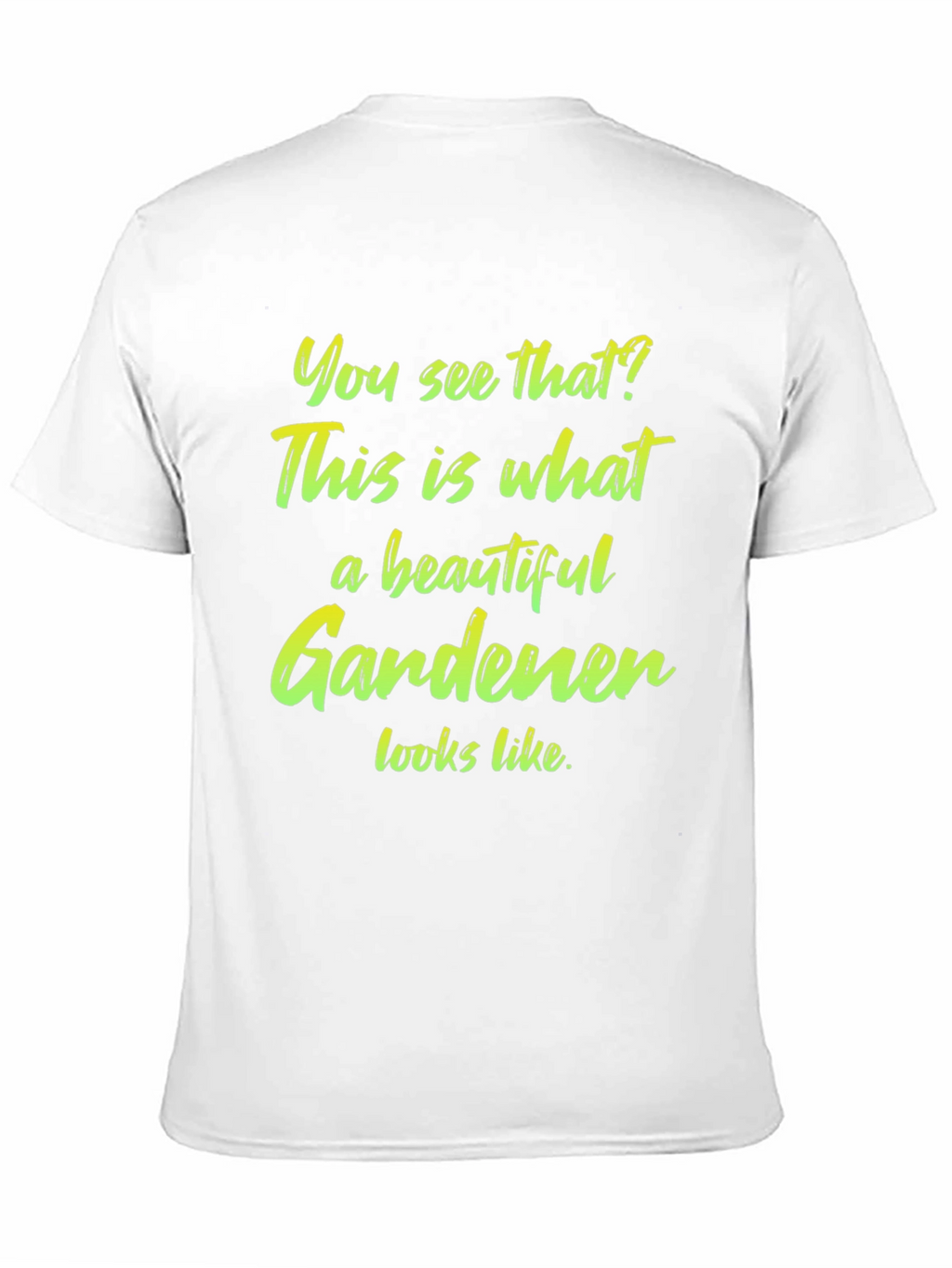 Beautiful Gardener T-Shirt - Black Cotton Tee