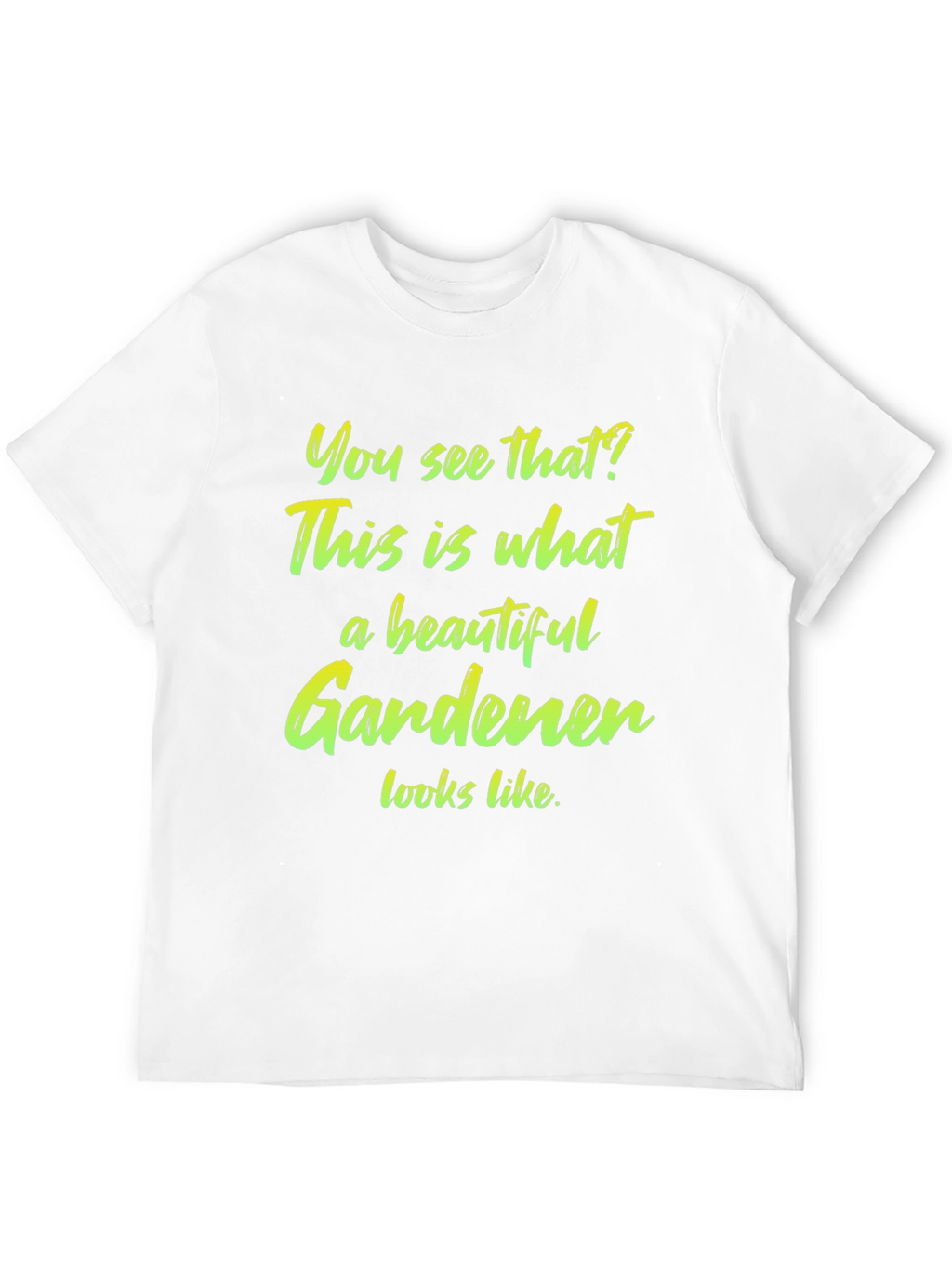 Beautiful Gardener T-Shirt - Black Cotton Tee