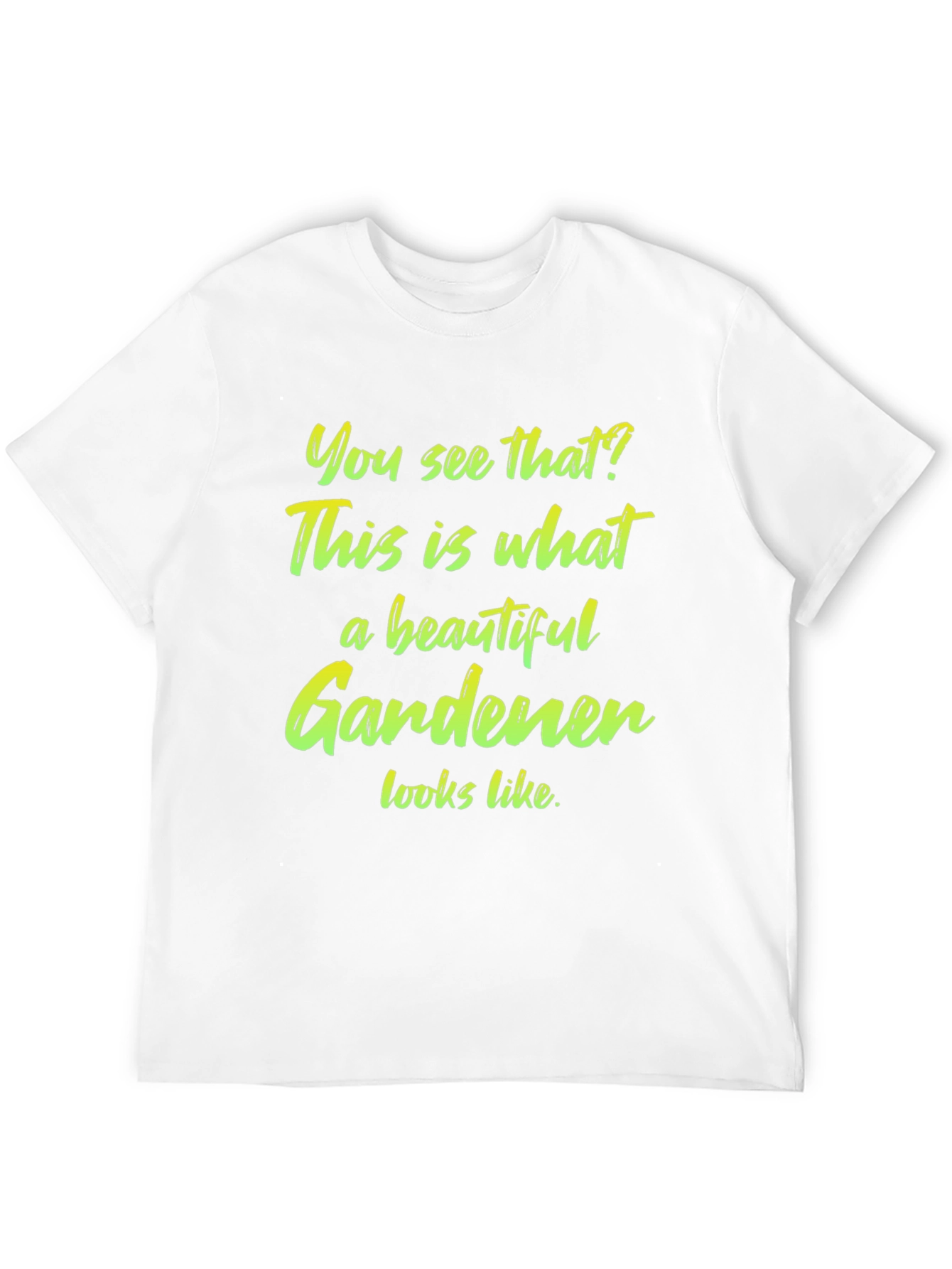 Beautiful Gardener T-Shirt - Black Cotton Tee