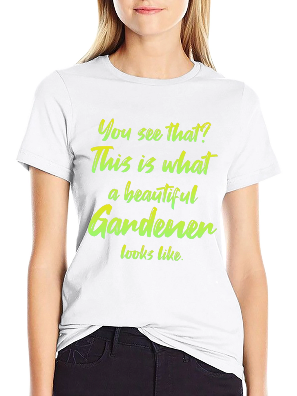 Beautiful Gardener T-Shirt - Black Cotton Tee