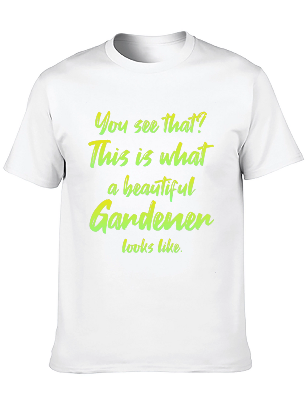 Beautiful Gardener T-Shirt - Black Cotton Tee