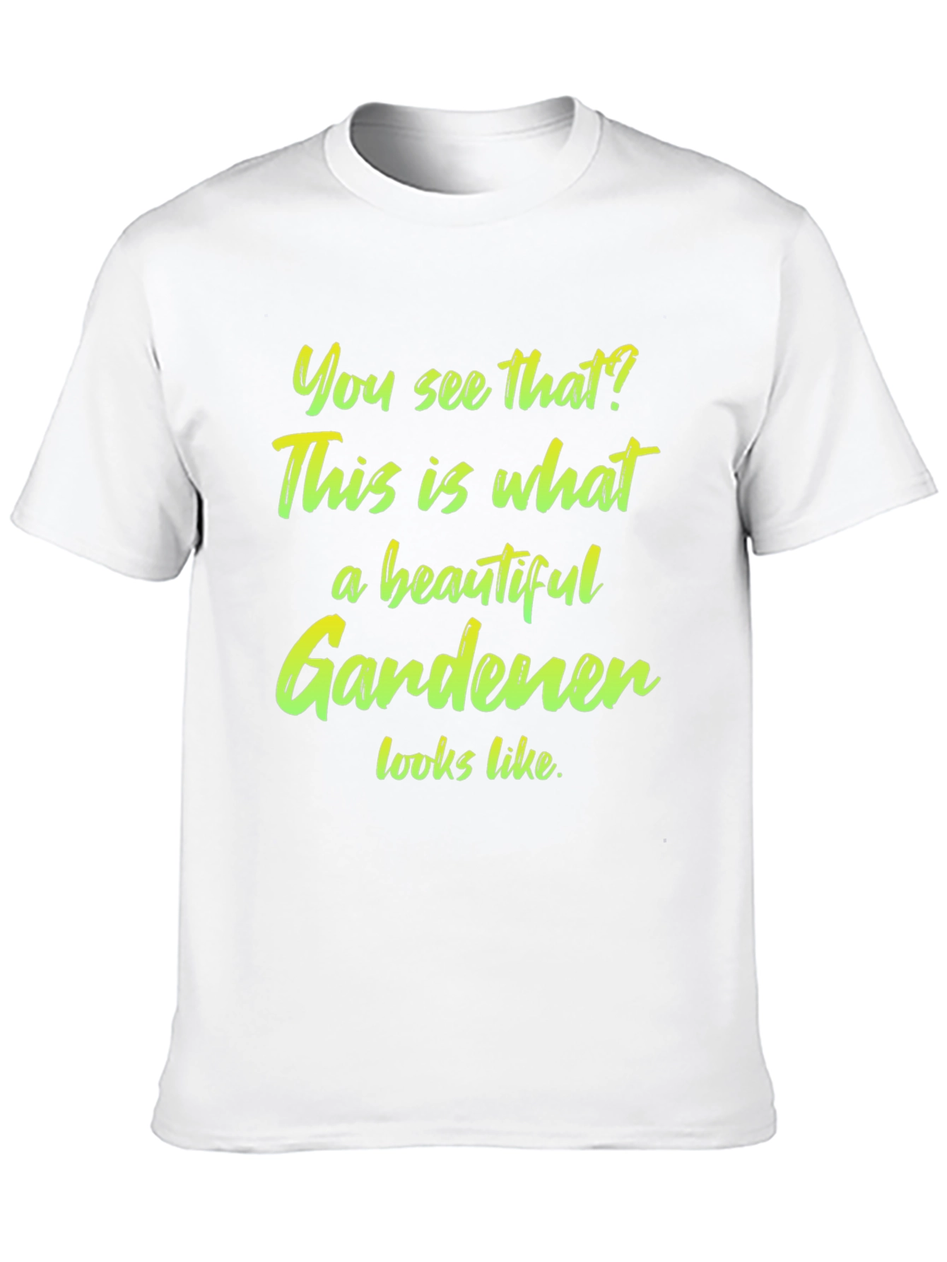 Beautiful Gardener T-Shirt - Black Cotton Tee