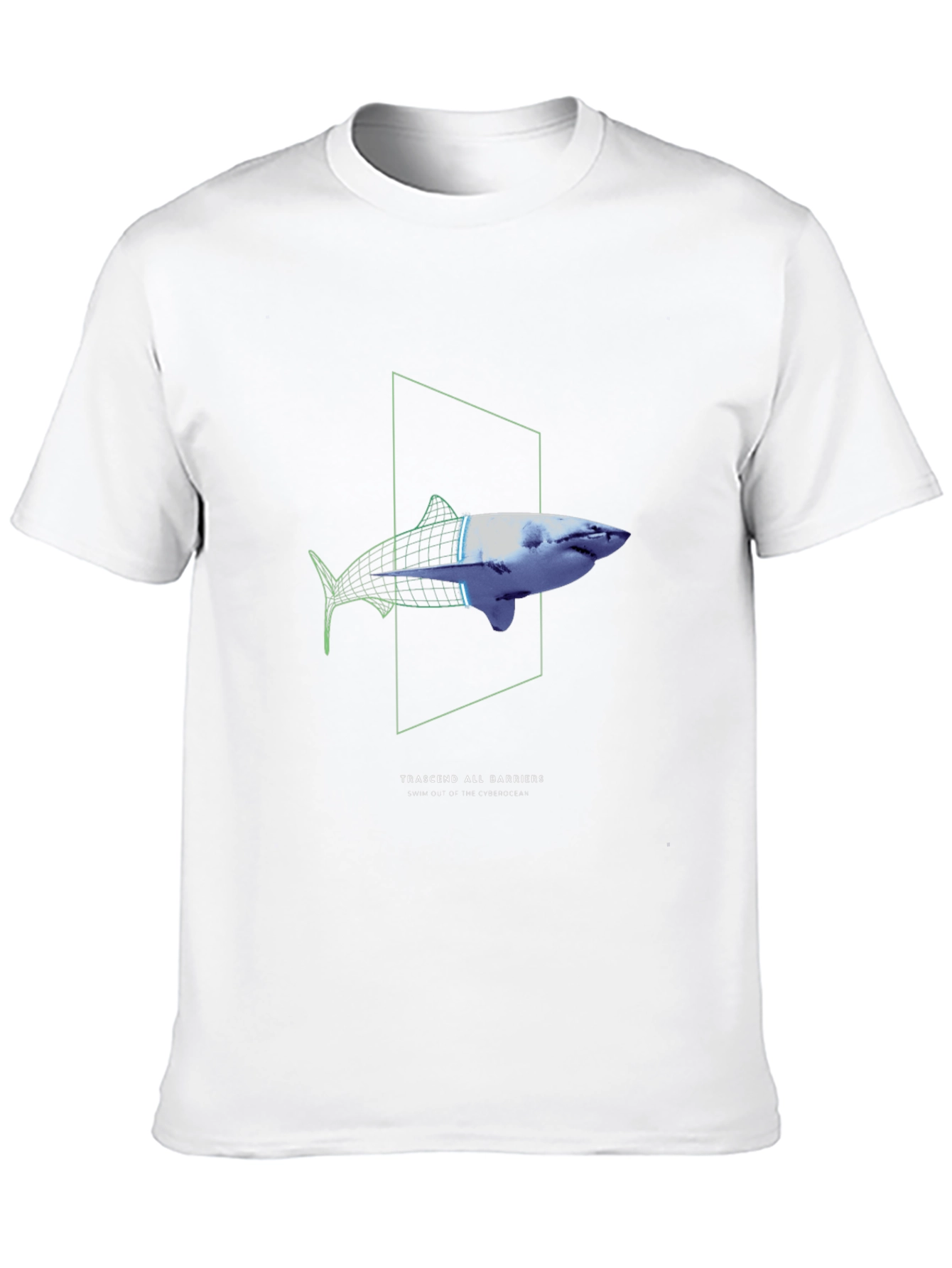 Transcend Barriers Shark Graphic Tee - Black