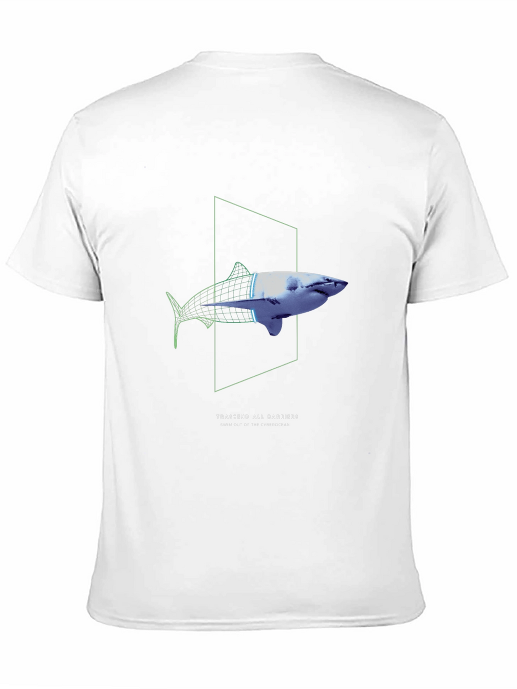Transcend Barriers Shark Graphic Tee - Black