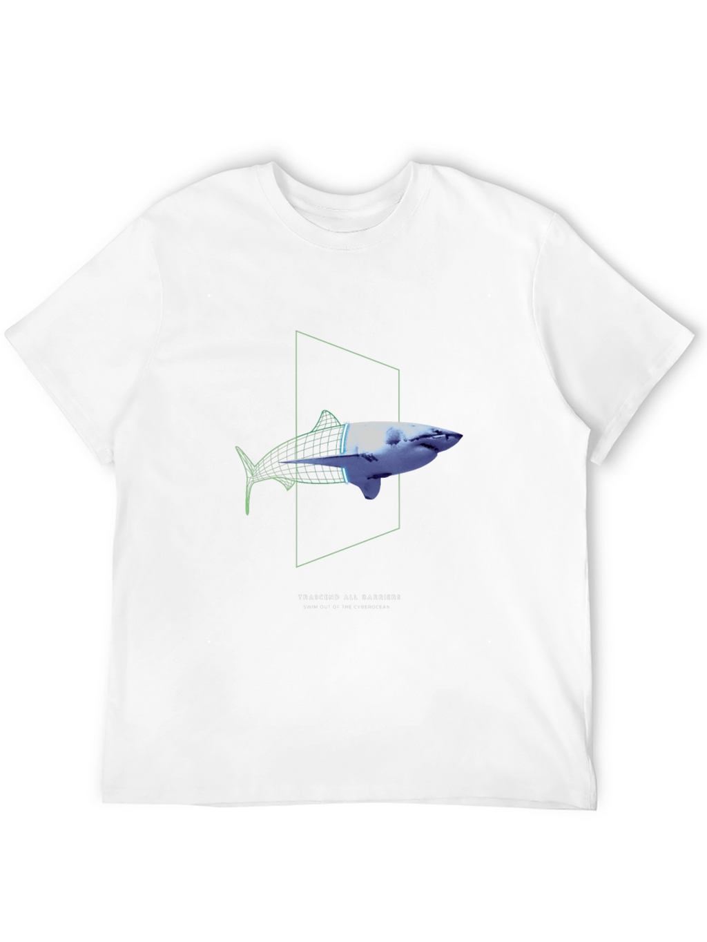 Transcend Barriers Shark Graphic Tee - Black