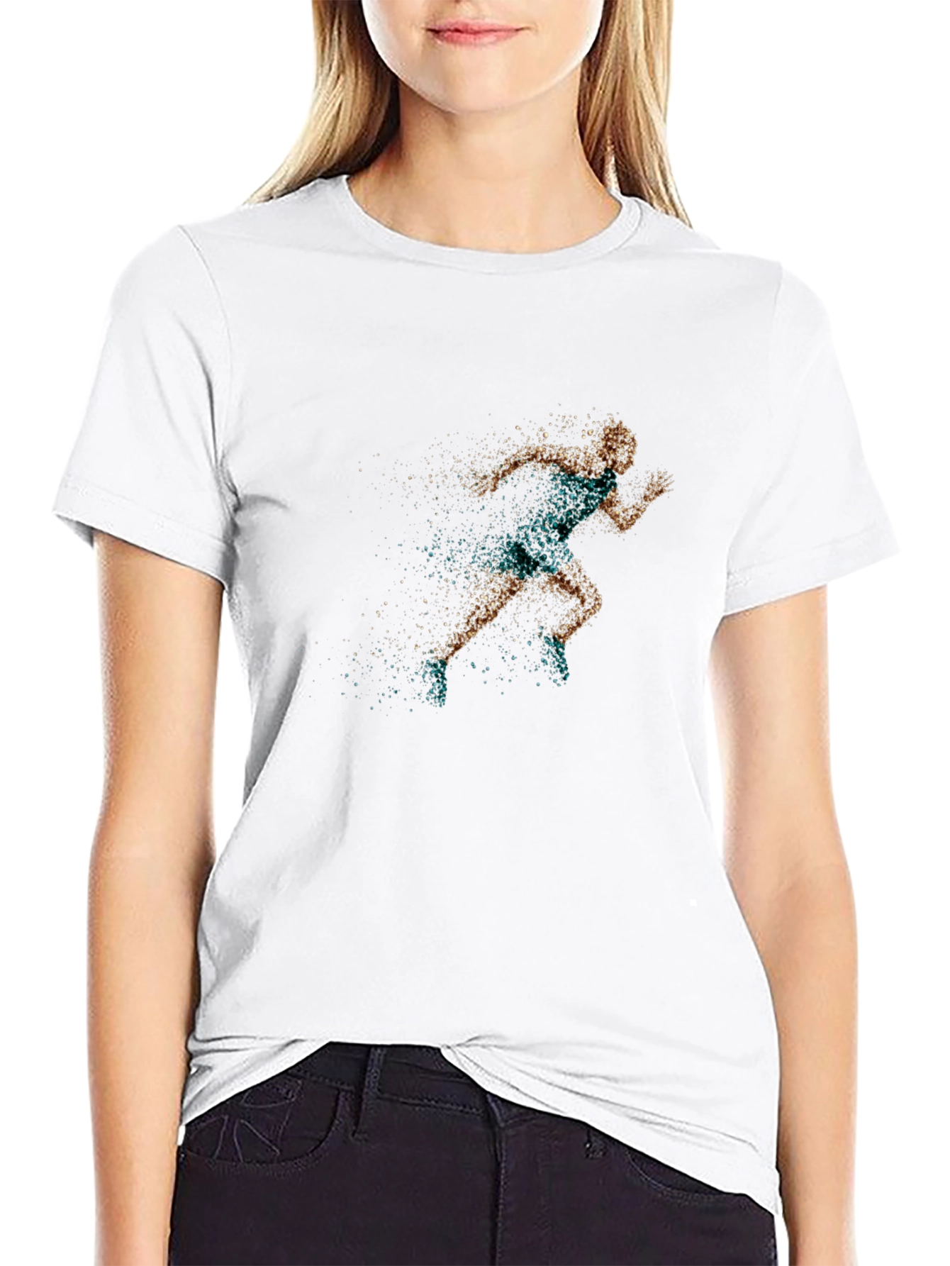 Runner Graphic T-Shirt - Black Athletic Style